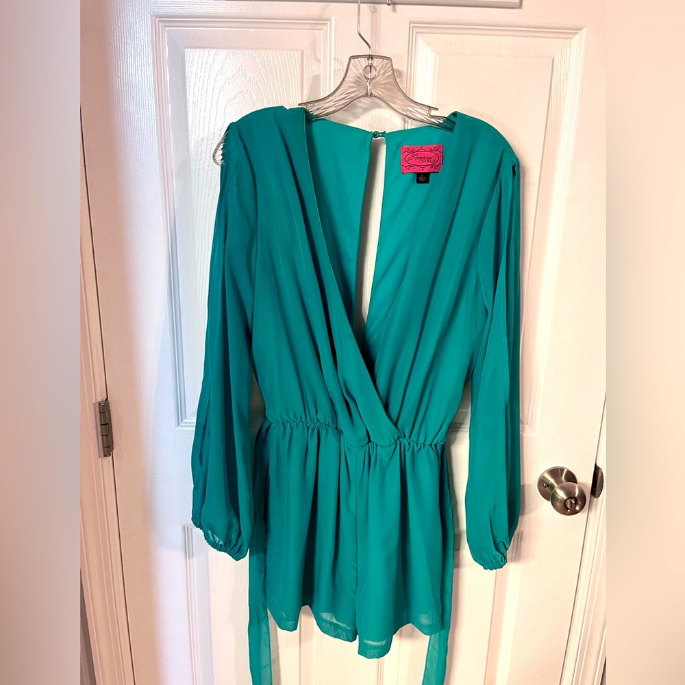 Long sleeve, short pant romper
